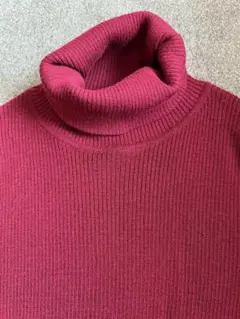 リブ編みタートルネックセーター ／無印良品
