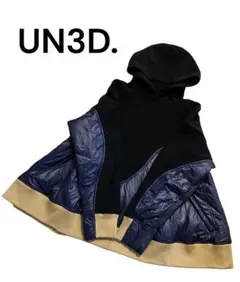 UN3D. WAVE LINE PADDED HOODIE パーカーのサムネイル