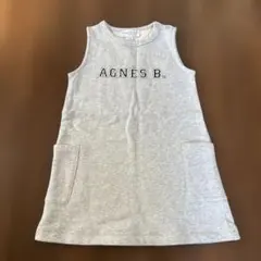 AGNES B. グレー ノースリーブワンピース サイズ4 105cm