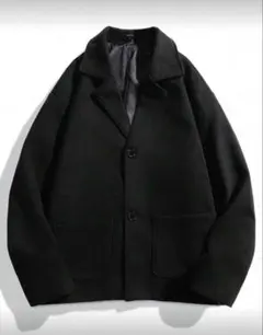 メンズ ジャケット コート ドロップショルダー アウター ウール