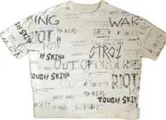 Revo. 総柄プリント ビッグTシャツ ホワイト系XLサイズのサムネイル