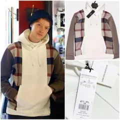 新品 ブラックレーベルクレストブリッジ ダンボールスウェットパーカー L 白