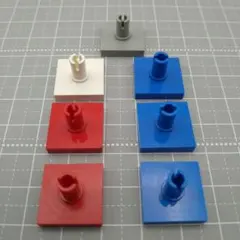 【LEGO レゴ パーツ】軸 青 赤 白 灰 セット
