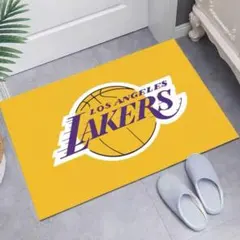 ロザンゼルス レイカーズ 玄関マットキッチンマットトイレマット 90×60cm
