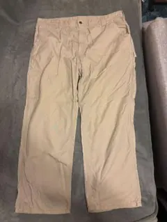 カーハート　ベージュ カーゴパンツ ポケット付き