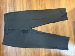 UNIQLO メンズ スラックス ビジネスパンツ 黒 ポリエステル