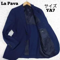 La Pava 西裝外套 薄背 海軍藍 格紋 YA7 修身