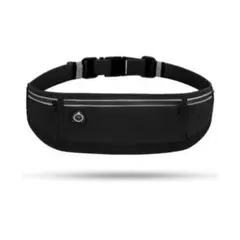 ランニングポーチ ウエストバッグ　ブラック