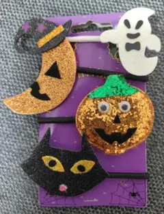 ハロウィン　キッズ　ヘアゴム
