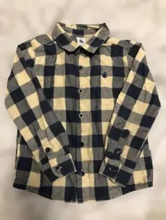 PETIT BATEAU チェック　長袖シャツ