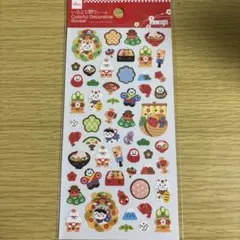 いろどり飾りシール　お正月