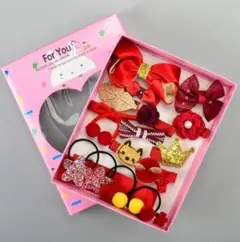 ベビー ヘアクリップ ヘアピン ヘアゴム こども 女の子 子供 18点セット