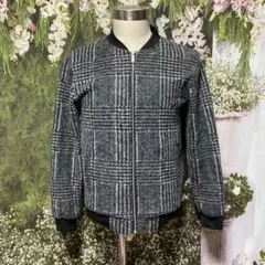 ZARA MAN チェック柄ブルゾンジャケット