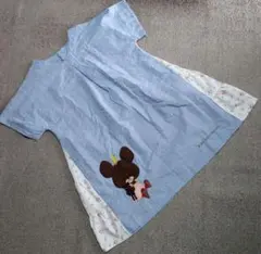 くまのがっこう　エプロン　半袖