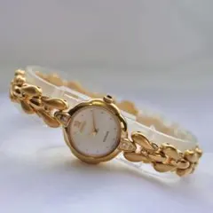 美品】SEIKO 時計 ラサール ストーン オーバル ゴールド LASSALE