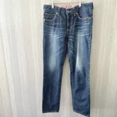 エドウィン デニムパンツ ジーンズ ストレートパンツ ブルー Lサイズ