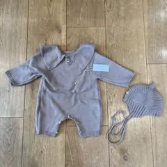 Bisque 襟付きニットロンパースセット