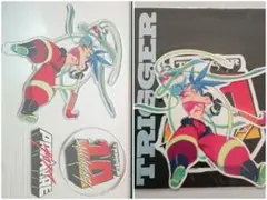 TRIGGER 10周年記念アクリルフィギュア＆ステッカー プロメア ガロ