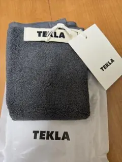 【新品未使用】TEKLA ハンドタオル　チャコールグレー　30cm×30cmのサムネイル