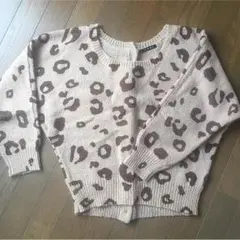 ヒョウ柄ニット