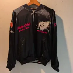 完売品 爆裂爛漫娘 スカジャン 碁盤忠信 別珍 リバーシブル ベロア42サイズ 完売品 爆裂爛漫娘 スカジャン 碁盤忠信 別珍 リバーシブル ゴールド42