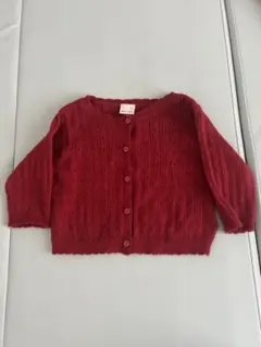 petit main 赤 カーディガン S