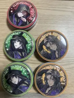 ツイステ ミニ丸缶 プチキャン リドル マレウス レオナ 缶ケース