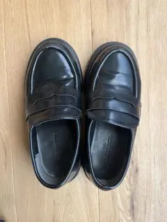 GLOBAL WORK ブラック ローファー厚底21cm