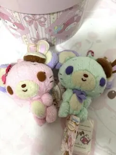 シュガーバニーズ カカオ バニラ マスコット2体セット ＋おまけシール