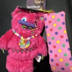 ハミクマ　キャンディ　ぬいぐるみマスコットキーチェーン