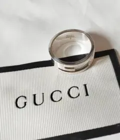 GUCCI 　シルバー Gリング 20号(18号) 美品