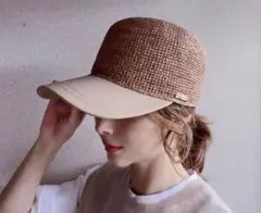イチヨンプラス 麦わら キャップ 美品のサムネイル