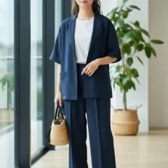 【1点限り】FREAK’S STORE セットアップ ネイビー Mサイズ 美品