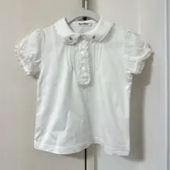 【1度着用】familiarファミリア半袖ブラウス　ファミちゃんリアちゃん110