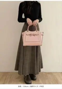 SAMANTHAVEGA リボンモチーフハンドバッグ