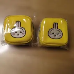 ちいかわ カラビナつき刺繍スクエアミニポーチ うさぎ 2個