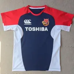 【美品】Canterbury 東芝ブレイブルーパス ラグビーシャツ