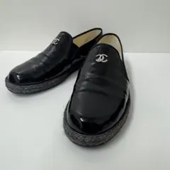 CHANEL 香奈兒 樂福鞋 漆皮 38C