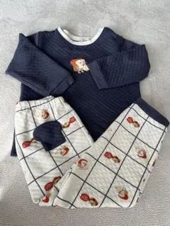 しまむらパンどろぼうパジャマ130cmネイビー紺