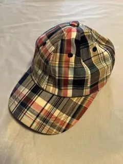 CANICHE チェック柄 キャップ フリーサイズ コットン100%マルチカラー