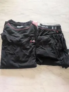 新品 Under Armour トレーニングウェア ブラック上下セット