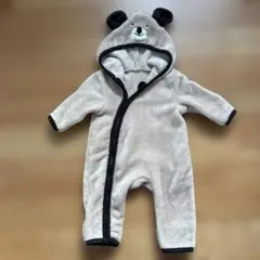 ジャンプスーツ　ロンパース カバーオール　くまちゃん　70 ベビーアウター