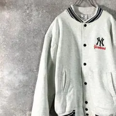 yankees　スウェット地　スタジャン　ブルゾン　ニューヨークヤンキース　刺繍