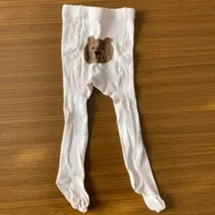 baby GAP、くまさんタイツ、ピンク