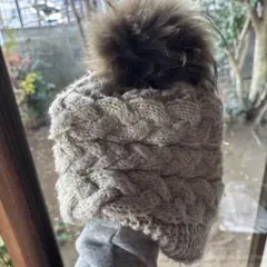 FERRUCCIO VECHI ベージュニット帽