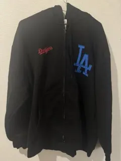 MLB Los Angeles Dodgers ジップアップパーカー ブラックLのサムネイル