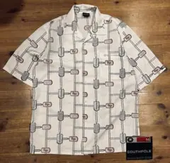 シャツ 古着 90s SOUTHPOLE サウスポール 開襟 ボックス 総柄 Mのサムネイル