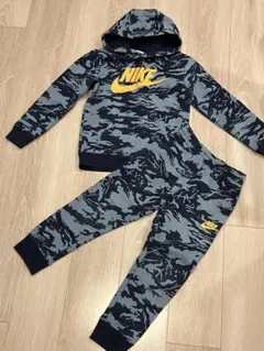 NIKE ネイビー カモフラージュ パーカー セット 110〜116センチ