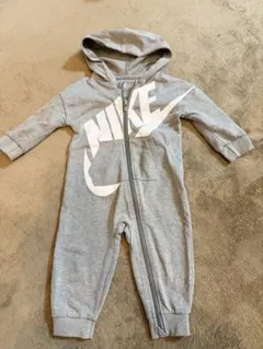 Nike フード付きグレーロンパース