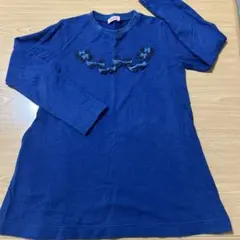 familier ネイビー　ワンピースカットソー